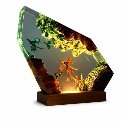 Hearth Woods Dragon Lamps